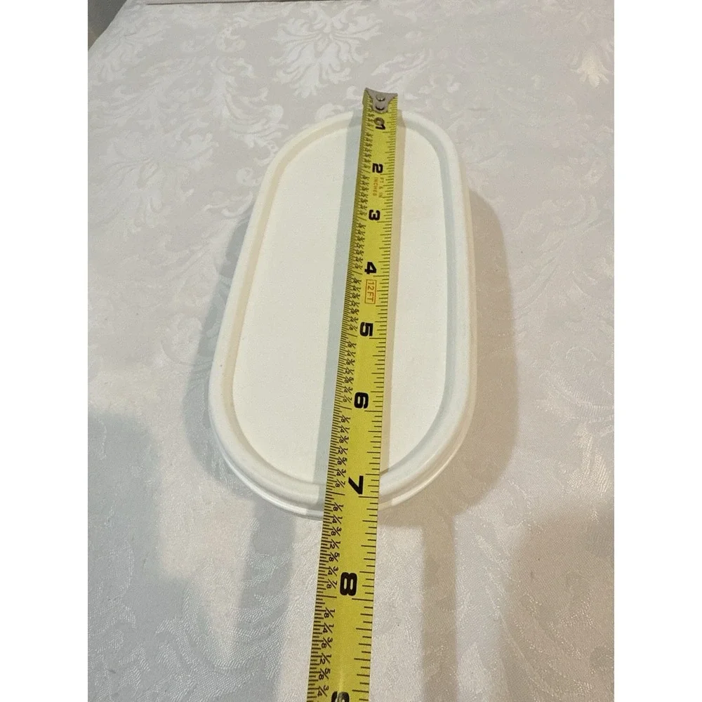 Tupperware Modular Mate‎ #1611 Oval Container 500 ml  Beige 7x3.5x3